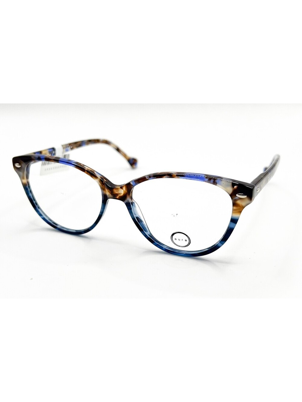 Aura Eyewear Grace Blue Havana Authentic Eyeglasses 52-15-140